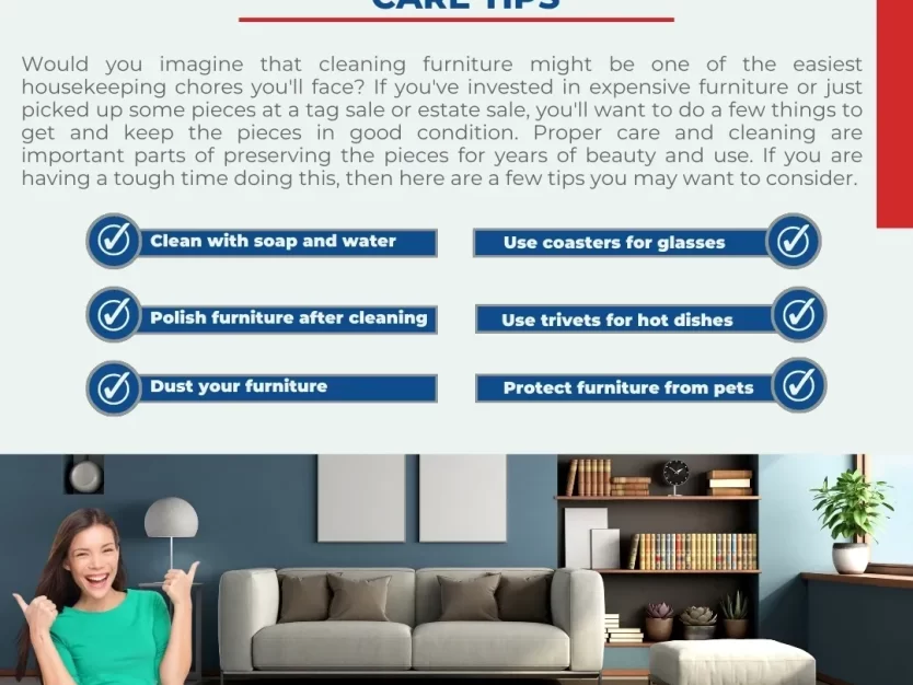 Keeping furniture clean not only makes the piece more attractive Keeping furniture clean not only makes the piece more attractive